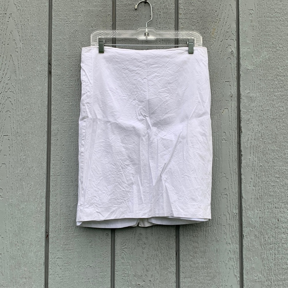 Ann Taylor White Pencil Skirt